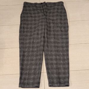 GAP Men's Gray Wool Plaid Pants 34x30